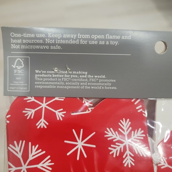 🦃🦃NEW SPRITZ Red/White Snowflakes 15 Count Gift Takeout Boxes for cookies. - Picture 3 of 8